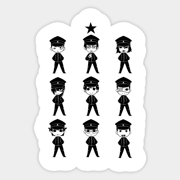 Litchi Hikari Club chibis Sticker by Limethyst